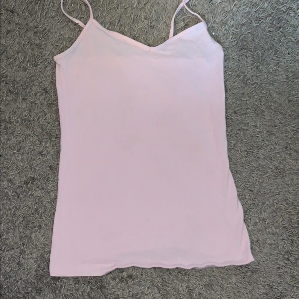 Pink v-neck cami